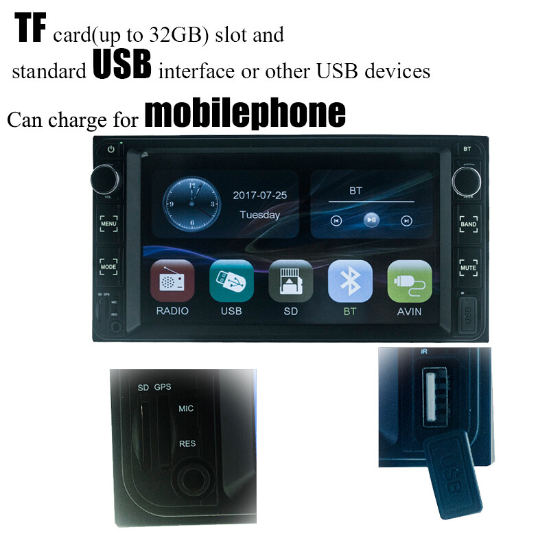 7″2Din Touch Screen Car MP5 Player Radio USB/FM/AUX FOR TOYOTA COROLLA 2004-2014