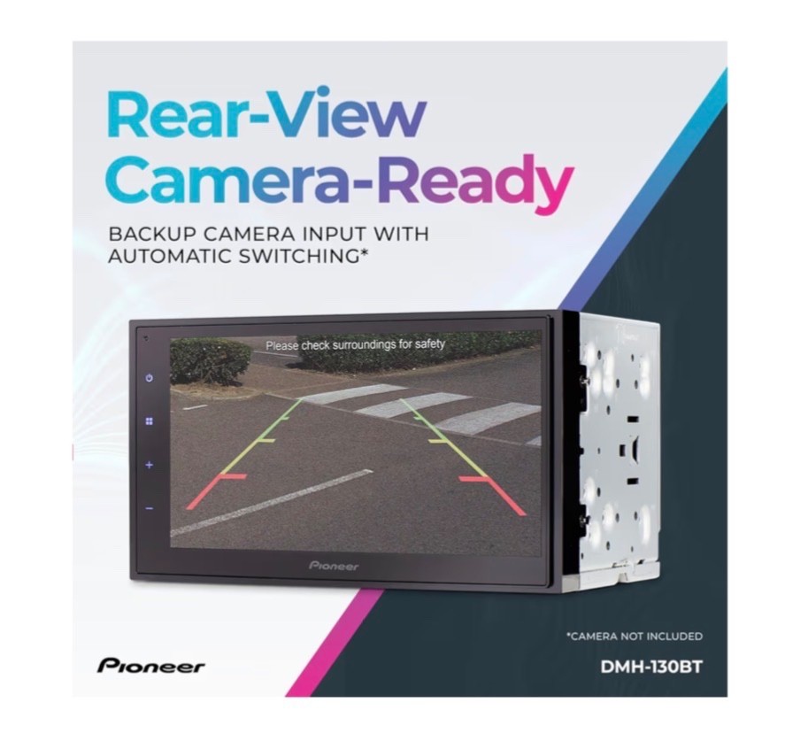 DMH-130BT 6.8″ Resistive Touchscreen, Double Din – Bluetooth, Backup Camera, USB