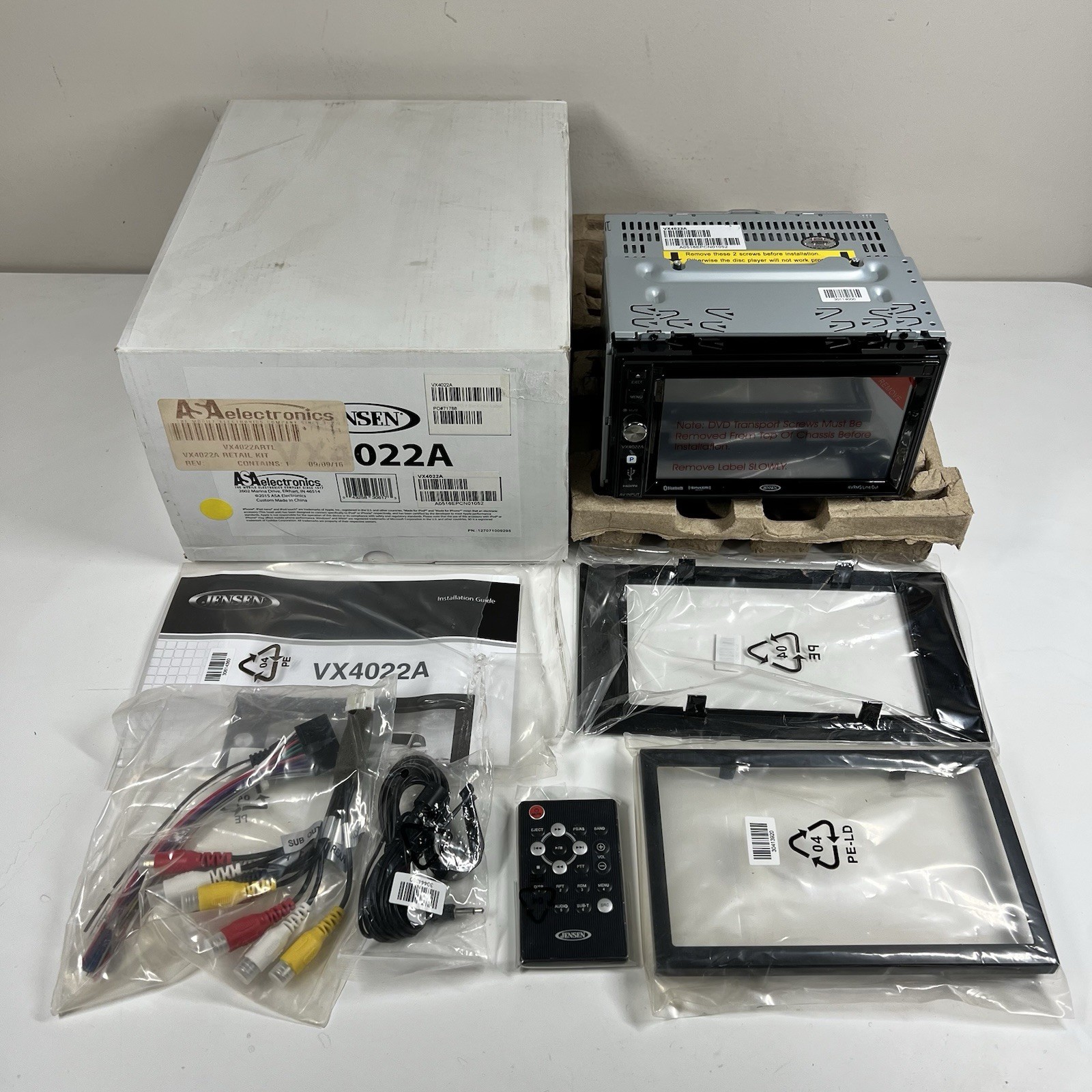 NEW Jensen VX4022A 6.2″ Touch Screen RV Stereo DVD Bluetooth USB HDMI SXM Ready