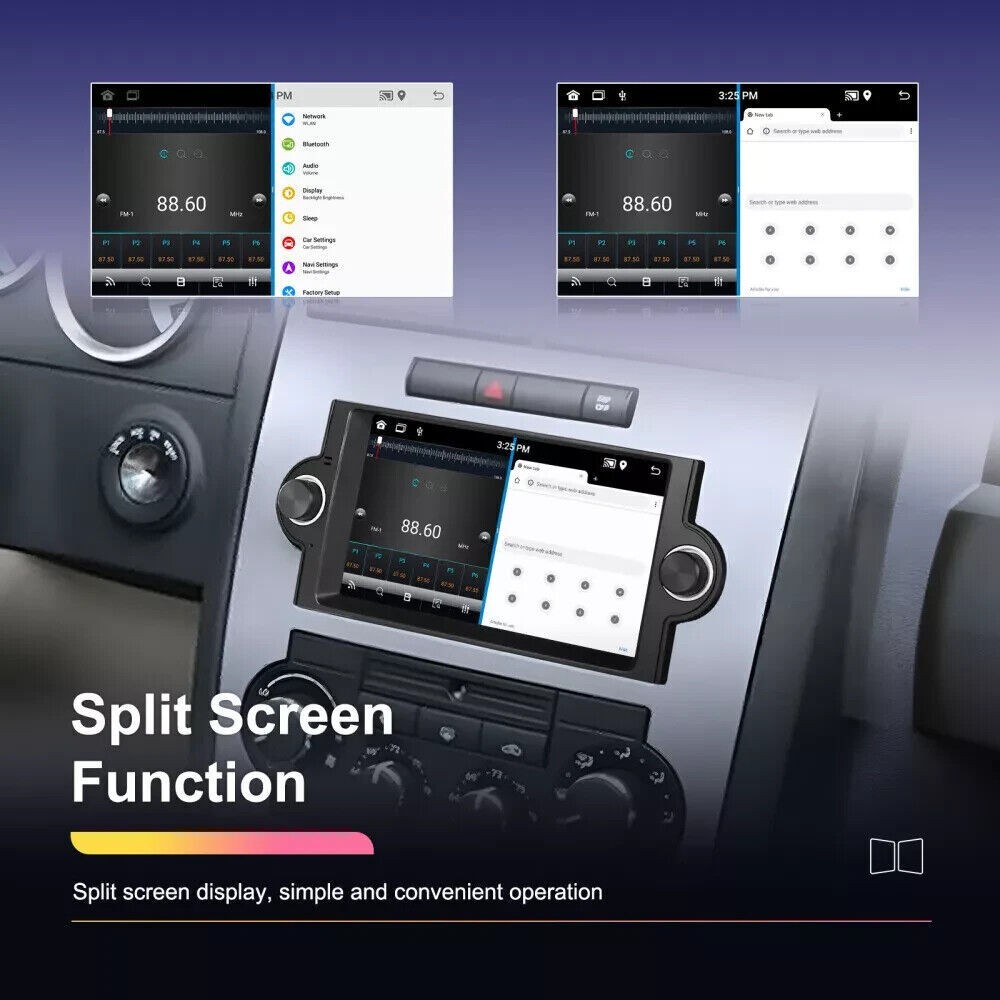 6.5″ Android Carplay Car Stereo Radio AHD GPS Navigation For Dodge Jeep Chrysler