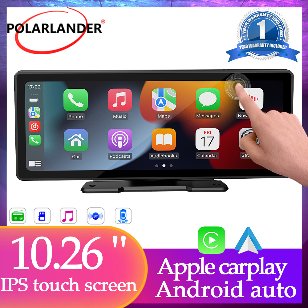 10.26 inch Bluetooth Android Auto Car Stereo Touch Screen Wireless Apple Carplay