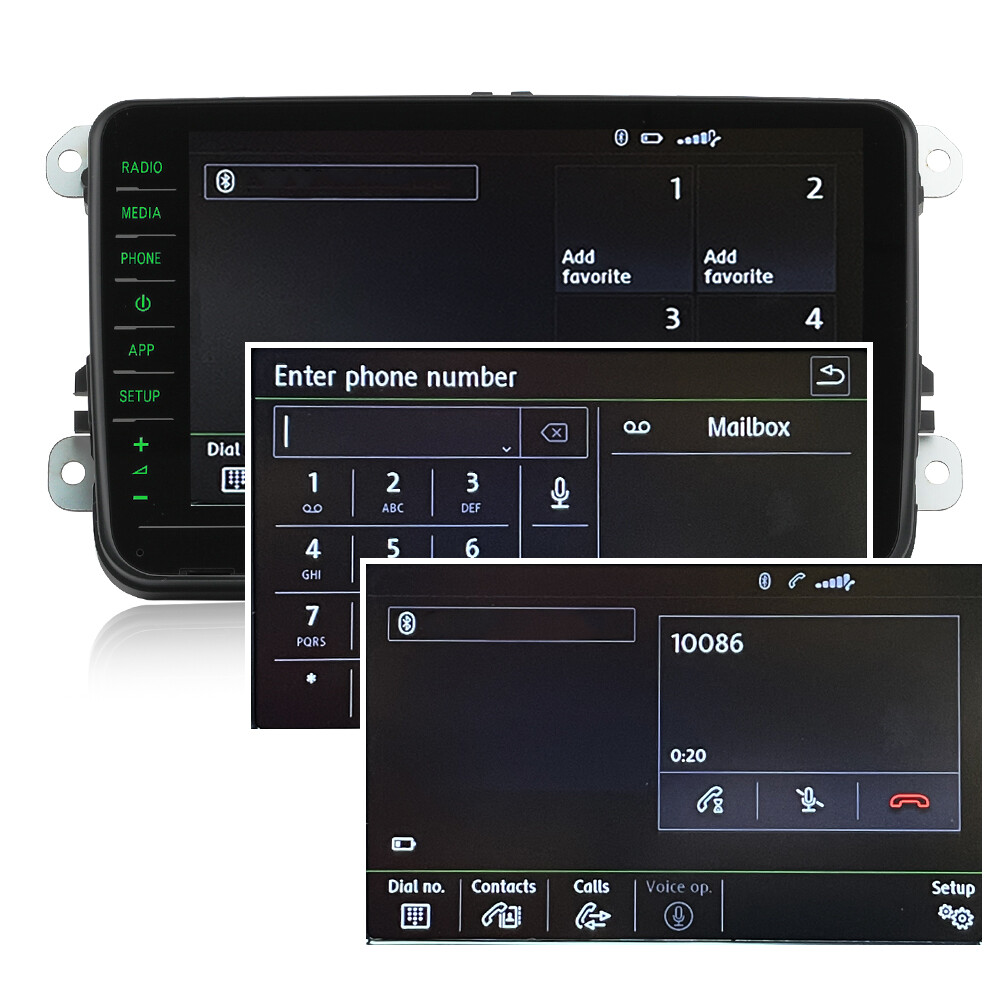 Green light For Skoda 8″ NONAME RCD330 RCD880 PRO Car Radio Carplay Android Auto