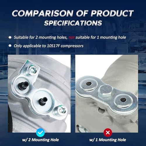 AC Compressor with Clutch for 2000-2013 Chevy Silverado Suburban Silver Gray