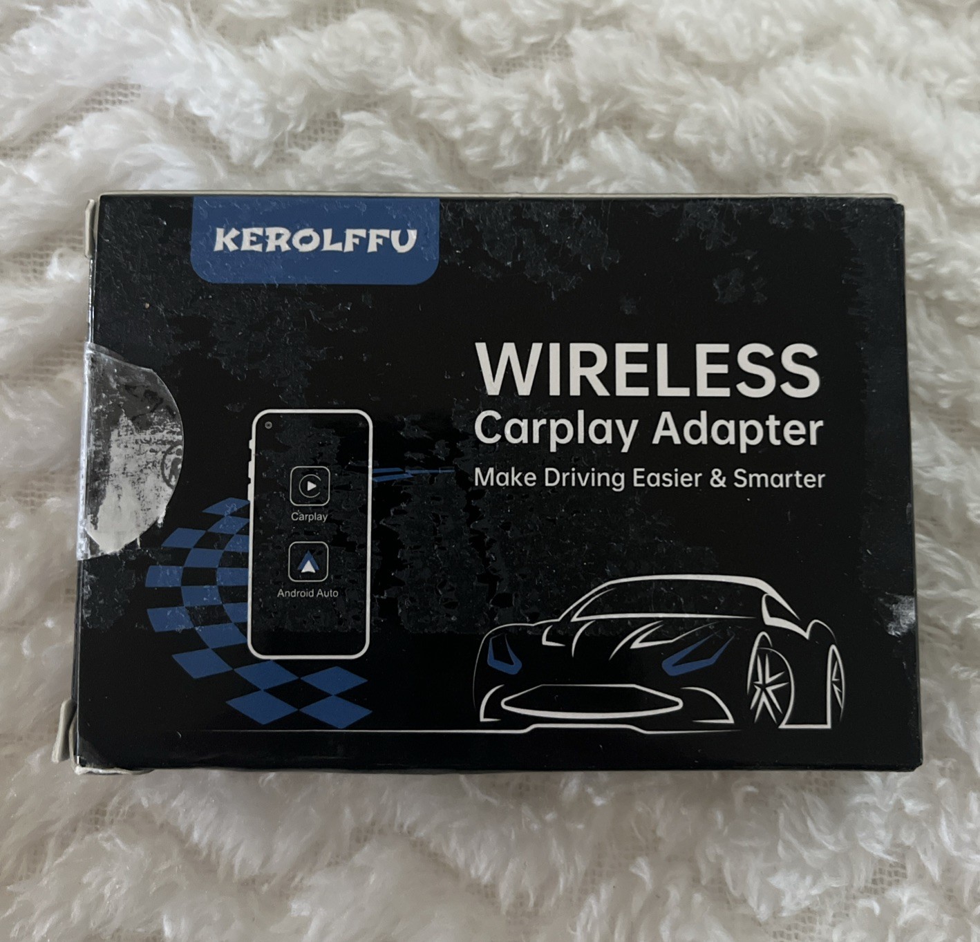 Mini Wireless Carplay Car Adapter for Apple iPhone Plug and Play USB Plug In