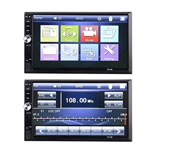 Generic 2 DIN Car MP5 Player – 7 Inch Display, 1080P, Bluetooth, 800 x 480 RGB