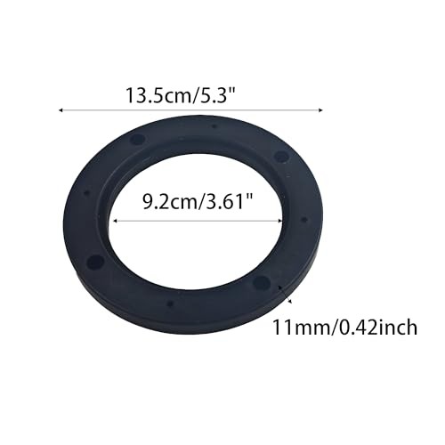 2Pcs Universal Fit ABS Car Stereo Speaker Spacers – Black Plastic – 4 Inch