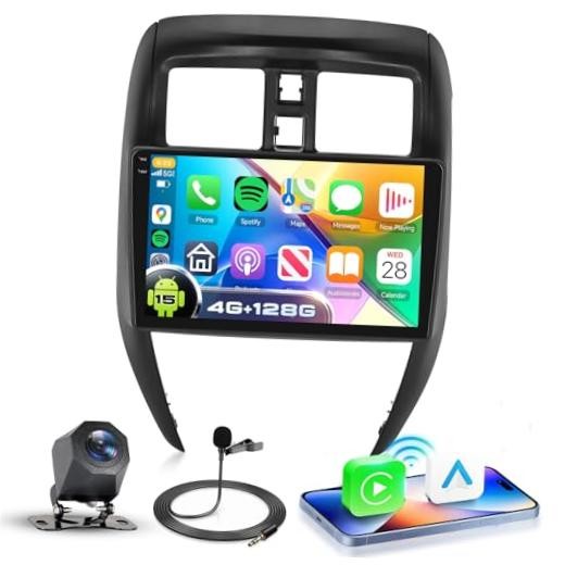 5G WiFi Car Stereo for Versa Sedan 2015-2019, with Android15 System 4G+128G
