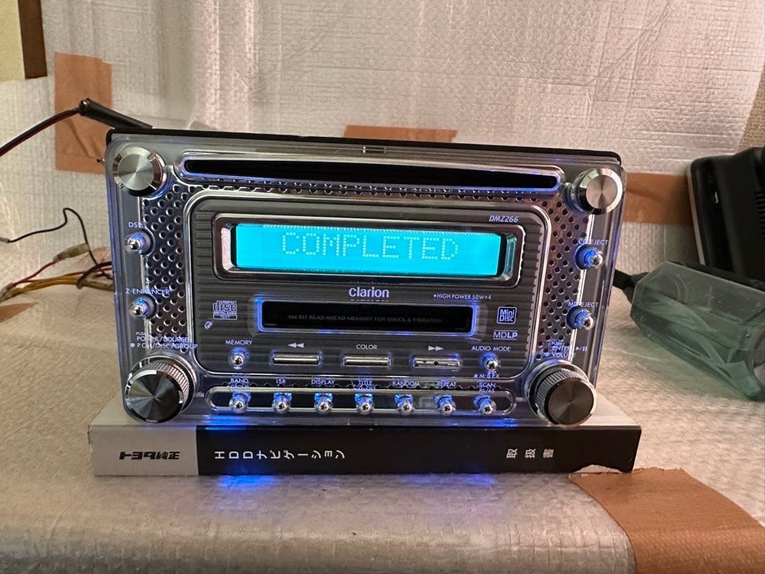 Clarion DMZ266 2DIN CD MD Car Audio Player Tested Working Japan #O6120