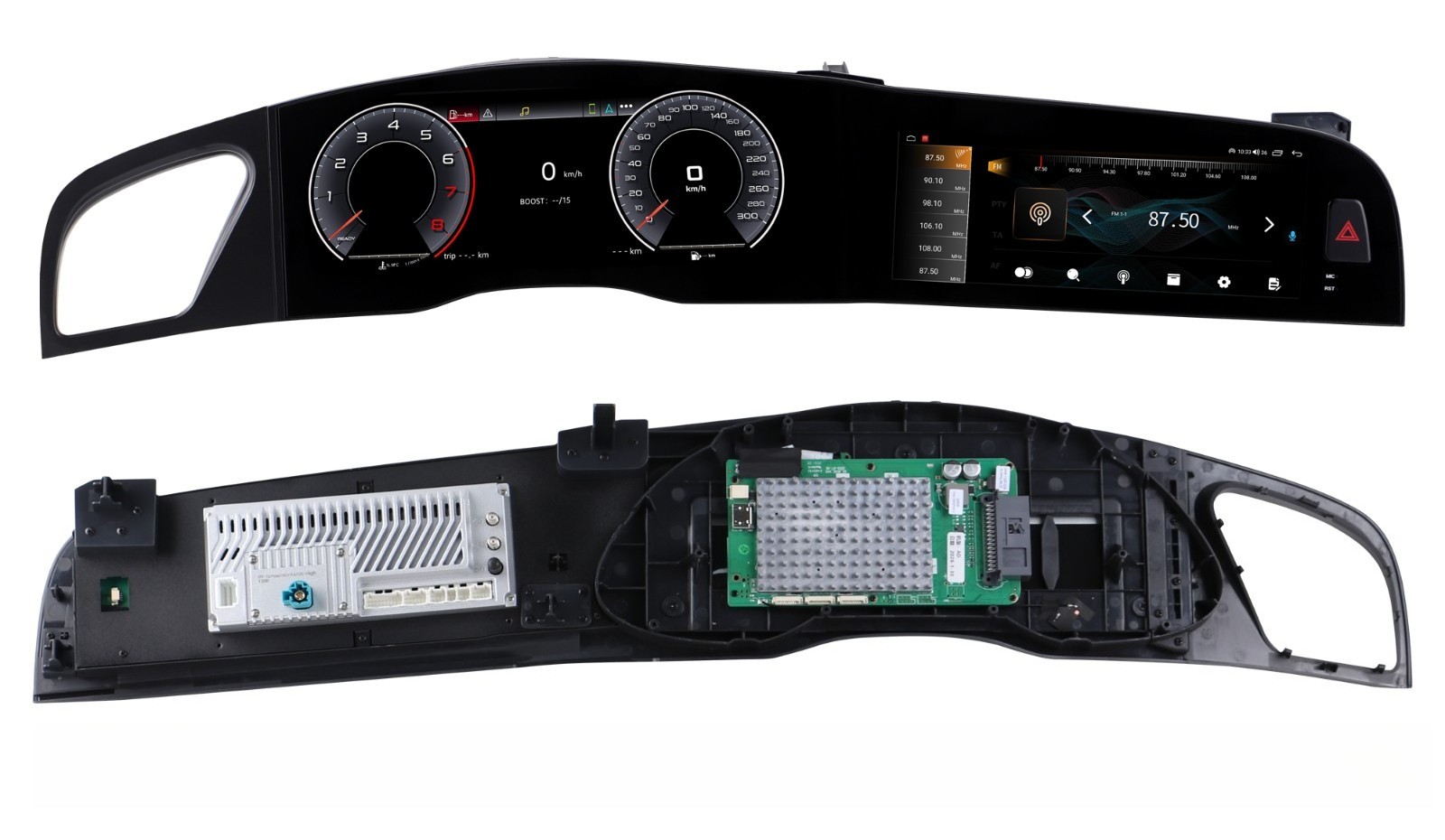 10.25″ Car Radio CarPlay GPS +12.3″ Instrument Cluster Kit For Audi A4 2009-2016