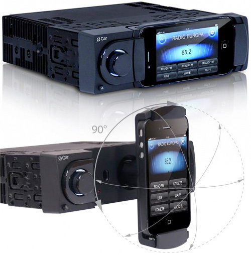 Oxygen Audio O Car iPhone 4s 30 Pin Connector OCAR w Bluetooth Phone Holder