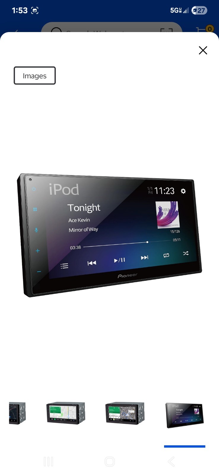 Pioneer DMH-130BT 6.8 inch Digital Media Receiver – Black