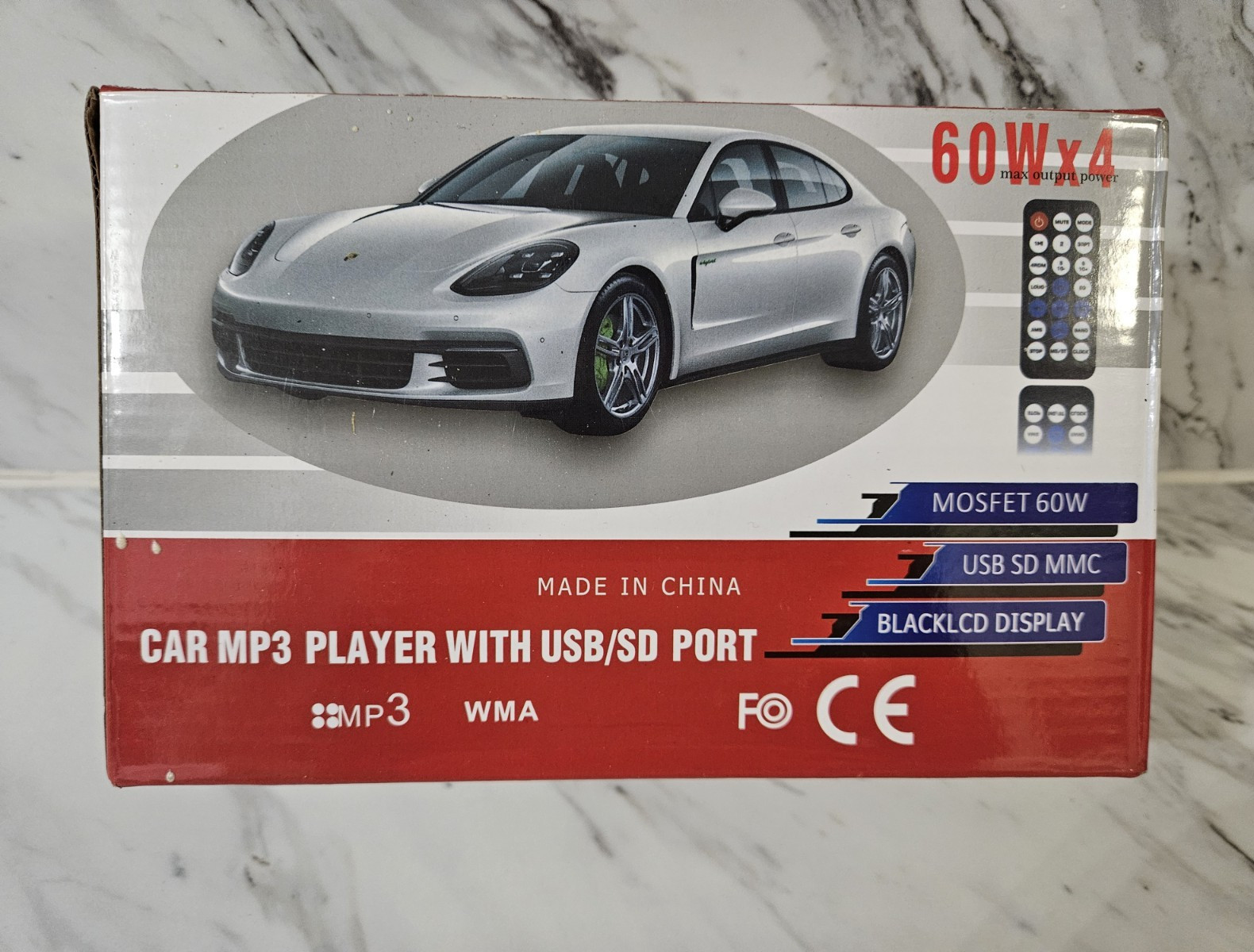 JSD-520 1 DIN Car MP3 Player Head Unit USB/SD AUX Input w/ Remote Control