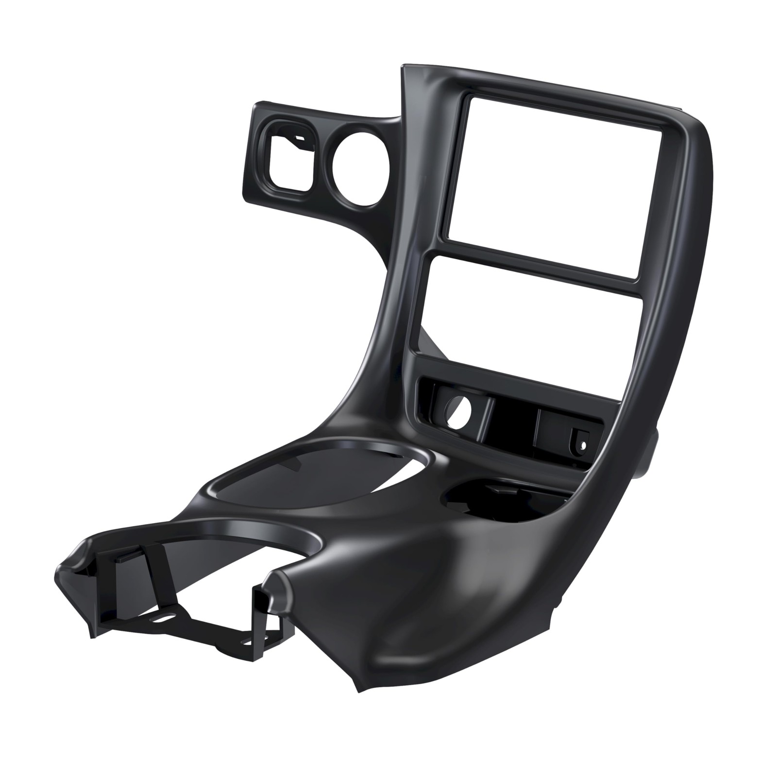 ECOTRIC Double Din Stereo Dash Installation Compatible with Medium, black