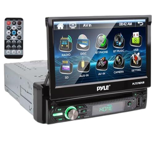 Pyle Single DIN 7″ Touchscreen Bluetooth Stereo CD/DVD Receiver