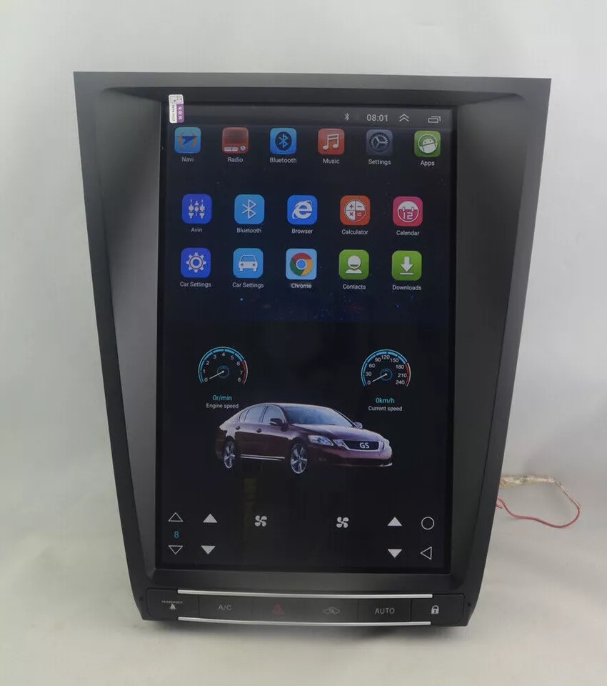 Car Stereo Radio Auto Android Carplay Navi 4+64GB For Lexus GS300 350 2004-2011