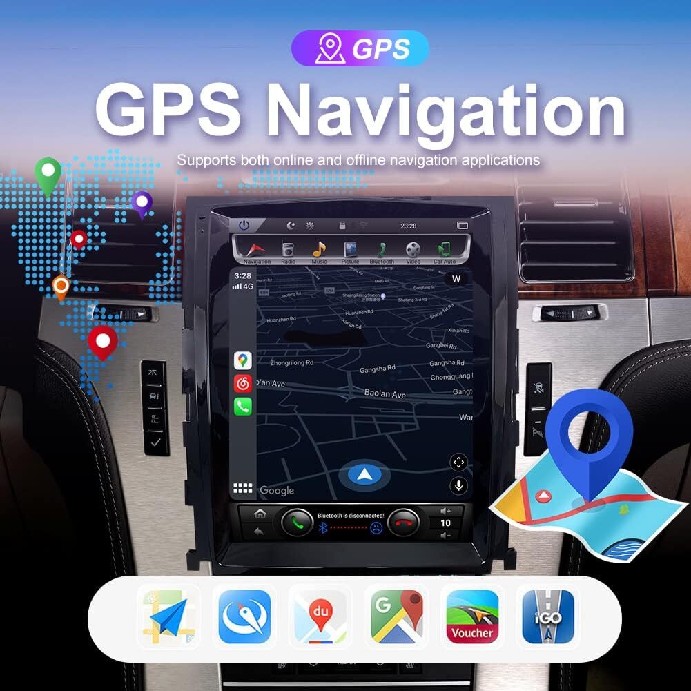 For Cadillac Escalade 2007-2014 Android 13 Car Stereo Radio GPS NAVI Player 64G