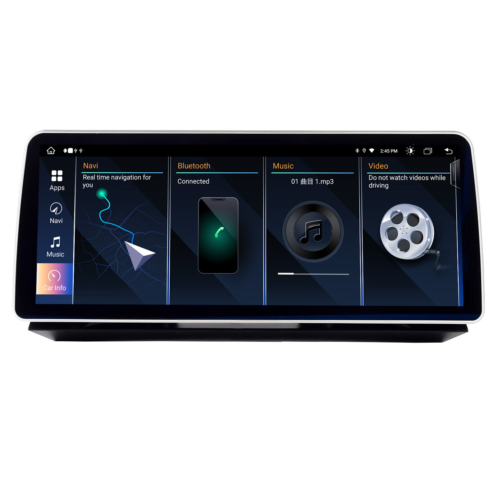 12.3” Car Radio Stereo Android GPS Carplay For BMW 5 Series E60 2004-2009 CCC