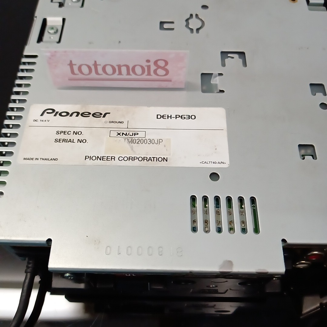 Pioneer Carrozzeria DEH-P630｜CD/USB Car Audio EQ w/ Remote｜Operation Confirmed