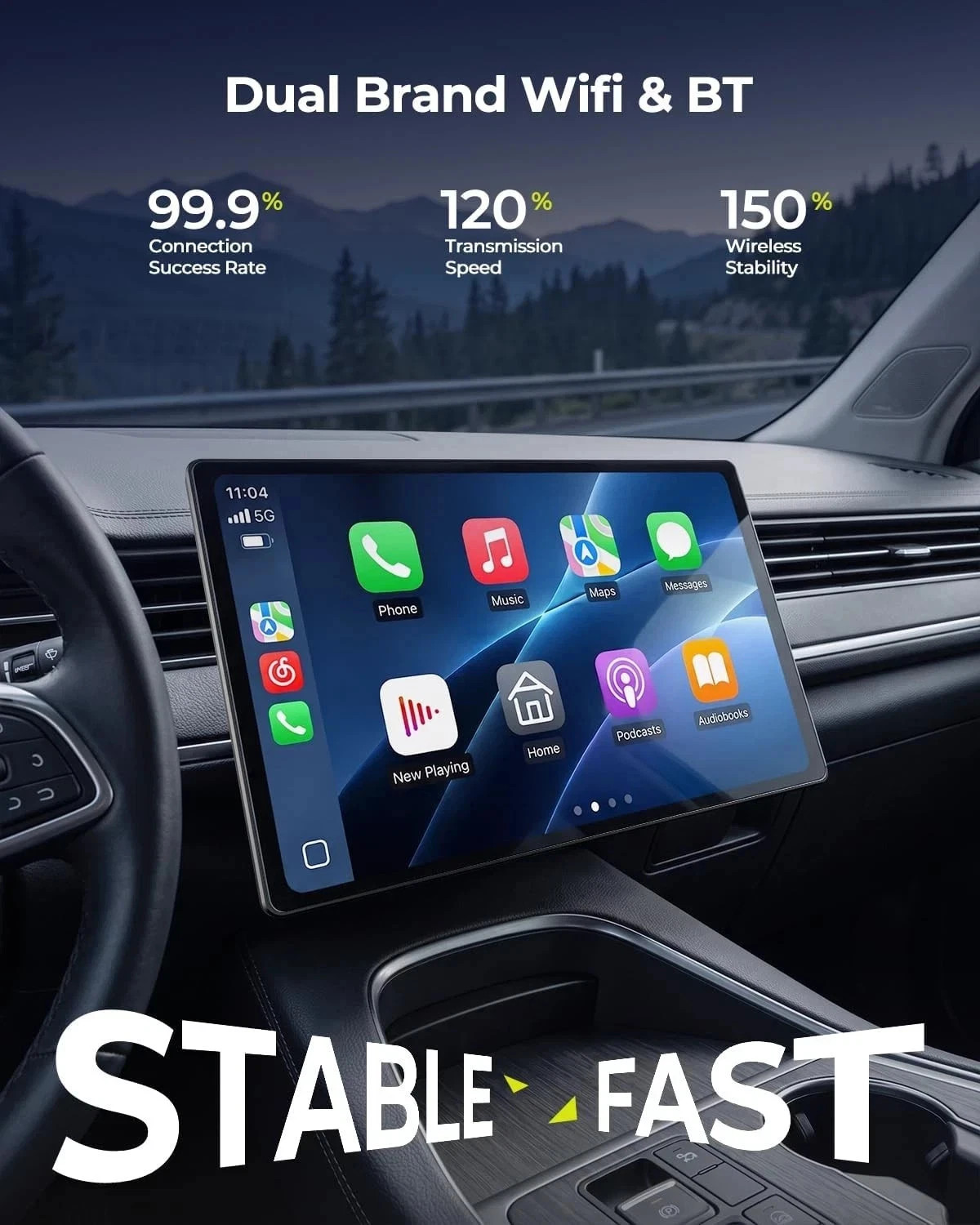 9″ 11″ Carplay Screen Wireless Video Box with Net-Flix YouTube Touchscreen