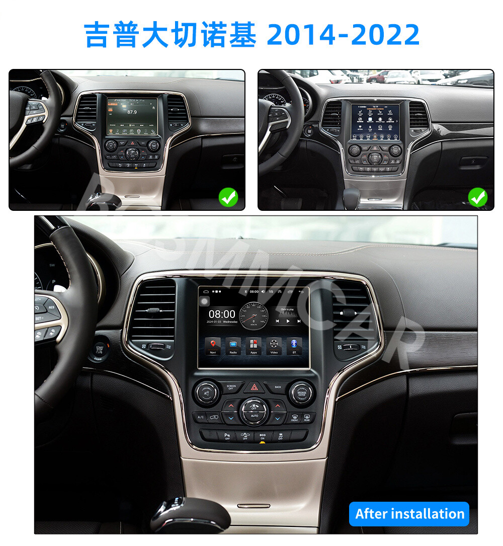 Car Multimedia Player Navi FM Mirror Link Fit For Dodge Charger 2011-2023 W/Cam