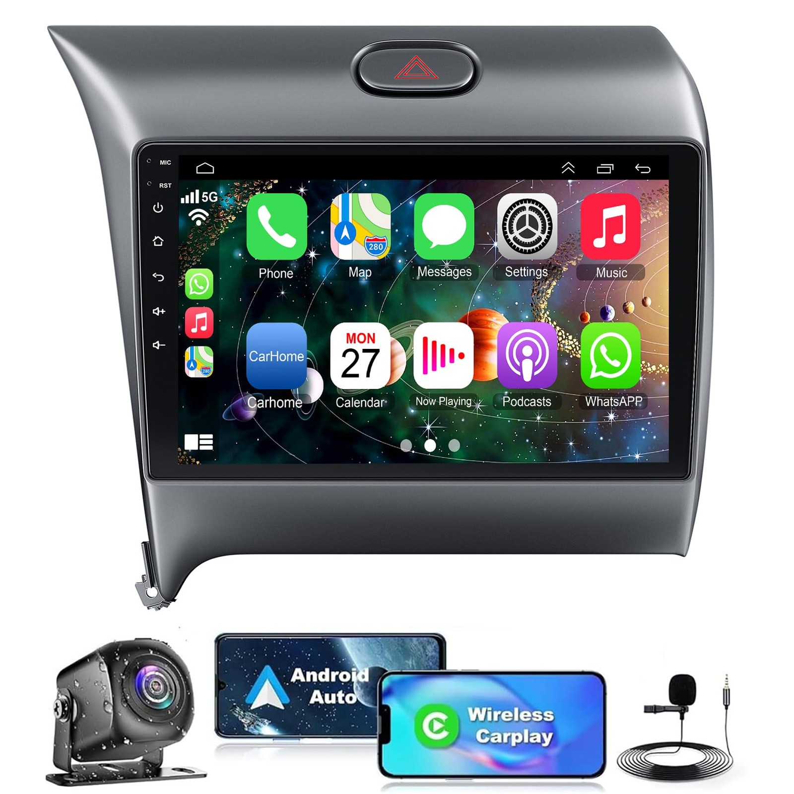 64G Car CarPlay Radio Stereo GPS For Kia Forte 2013-2018 Navi WiFi FM 1280*800