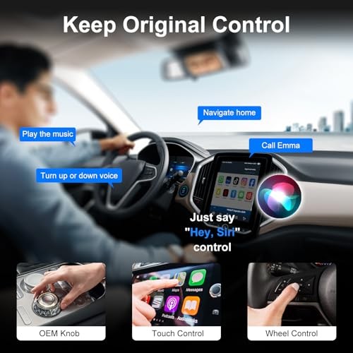 Wireless CarPlay & Android Auto Adapter: 2026 Upgraded Mini Plug & Play