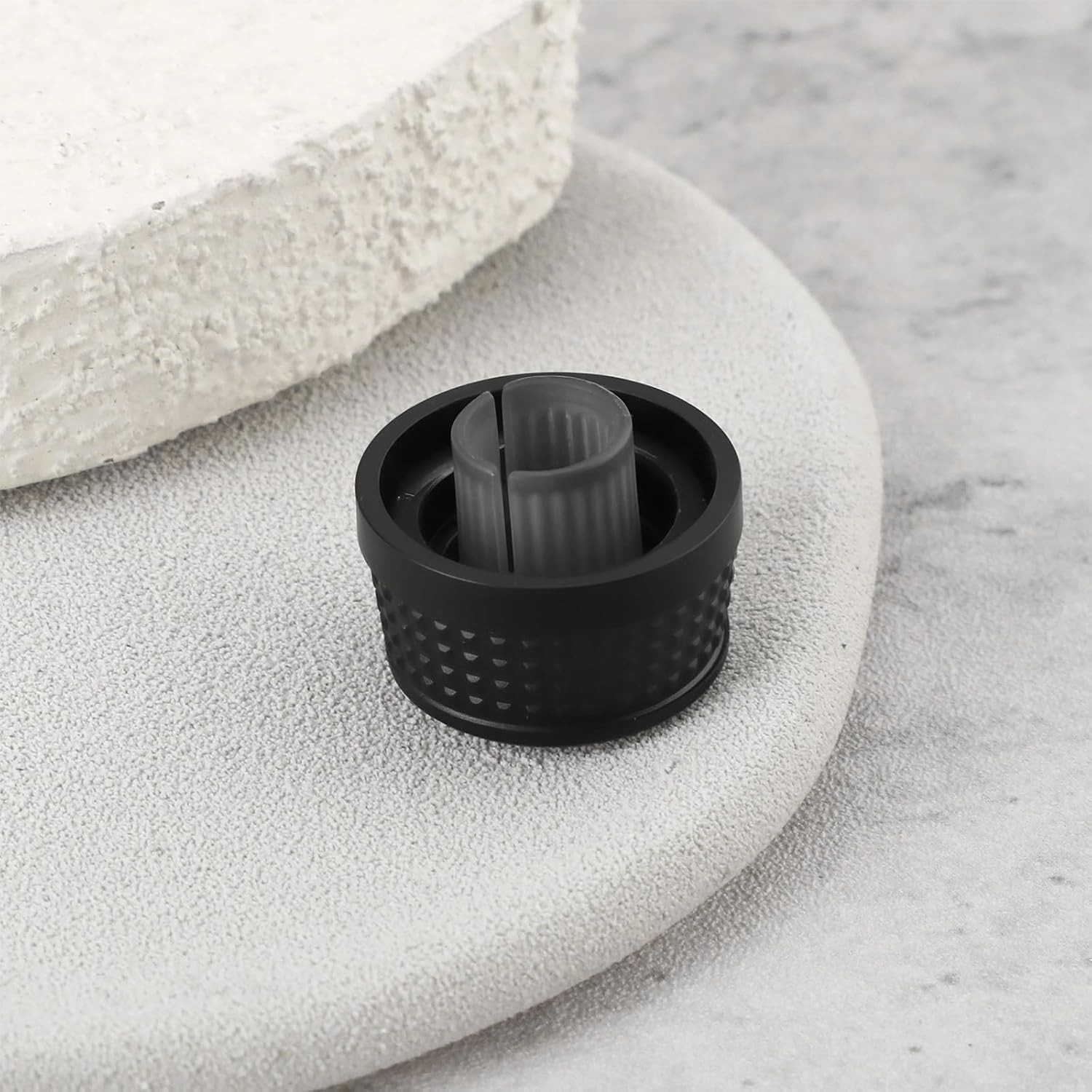 Wear-Resistant Black Plastic Car Radio Right Knob – Fits Various VW Models