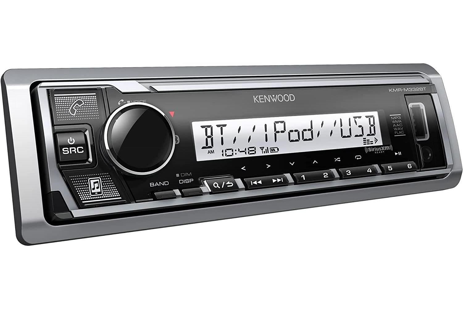 Kenwood KMR-M332BT Marine Media Receiver Bluetooth USB & AUX SiriusXM Ready