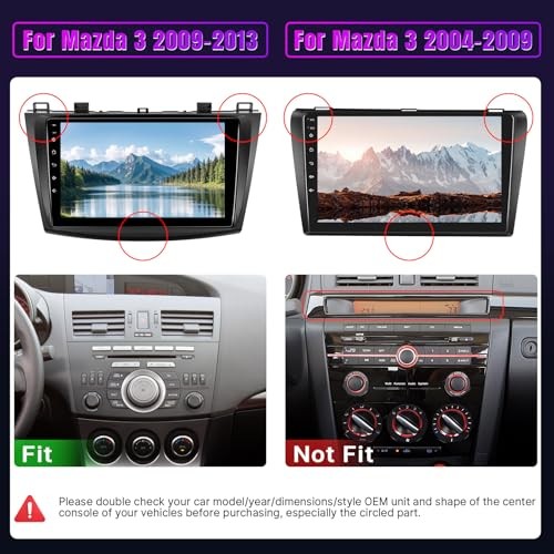 Android 12 Car Stereo for Mazda 3 2009-2013 Radio Upgrade Mazda3 2009-2013