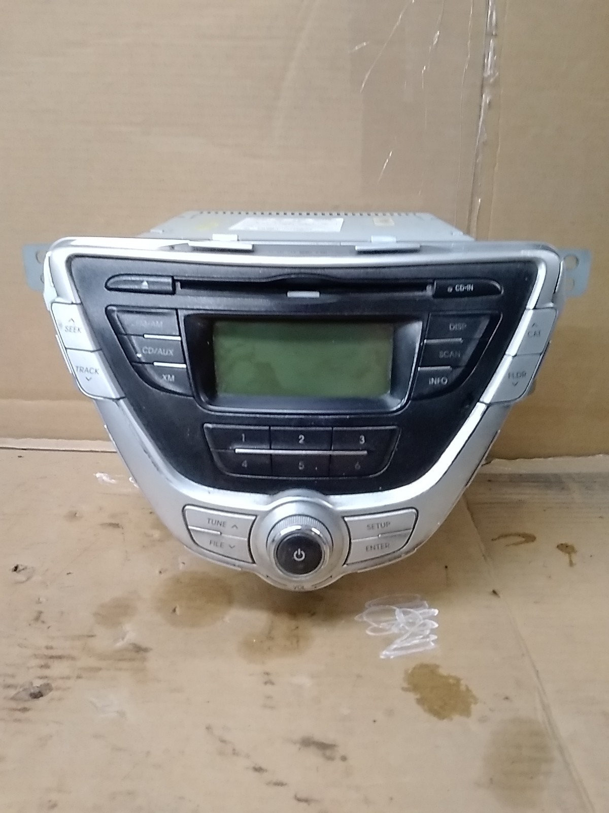 2012 2013 HYUNDAI ELANTRA 4 DOOR USED RADIO AM FM CD MP3 98170-3X150