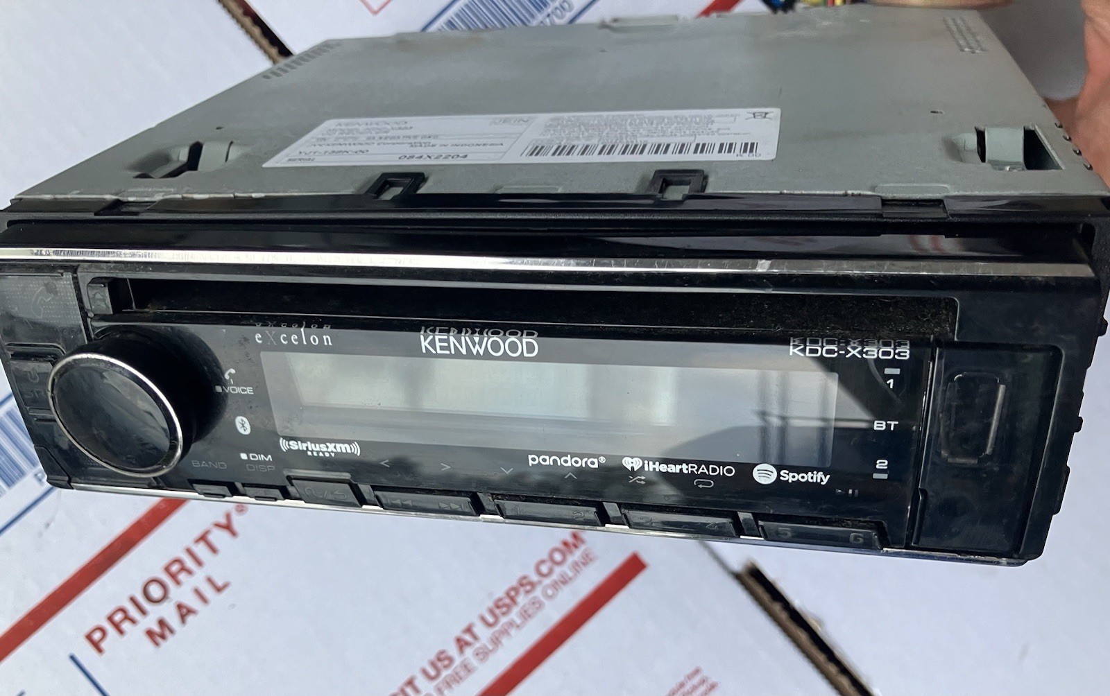 KENWOOD KDC-X303 1DIN CAR AUDIO RADIO BLUETOOTH USB CD AUX 3RCA