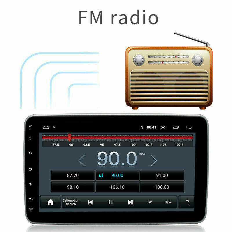 Rotatable Car Stereo Radio 10.1″ Android 11.0 Double 2DIN Touch Screen GPS Wifi