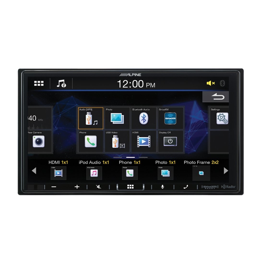 Alpine iLX-407, 7″ 2DIN Digital Media Receiver w/ CarPlay & Android Auto (OB)