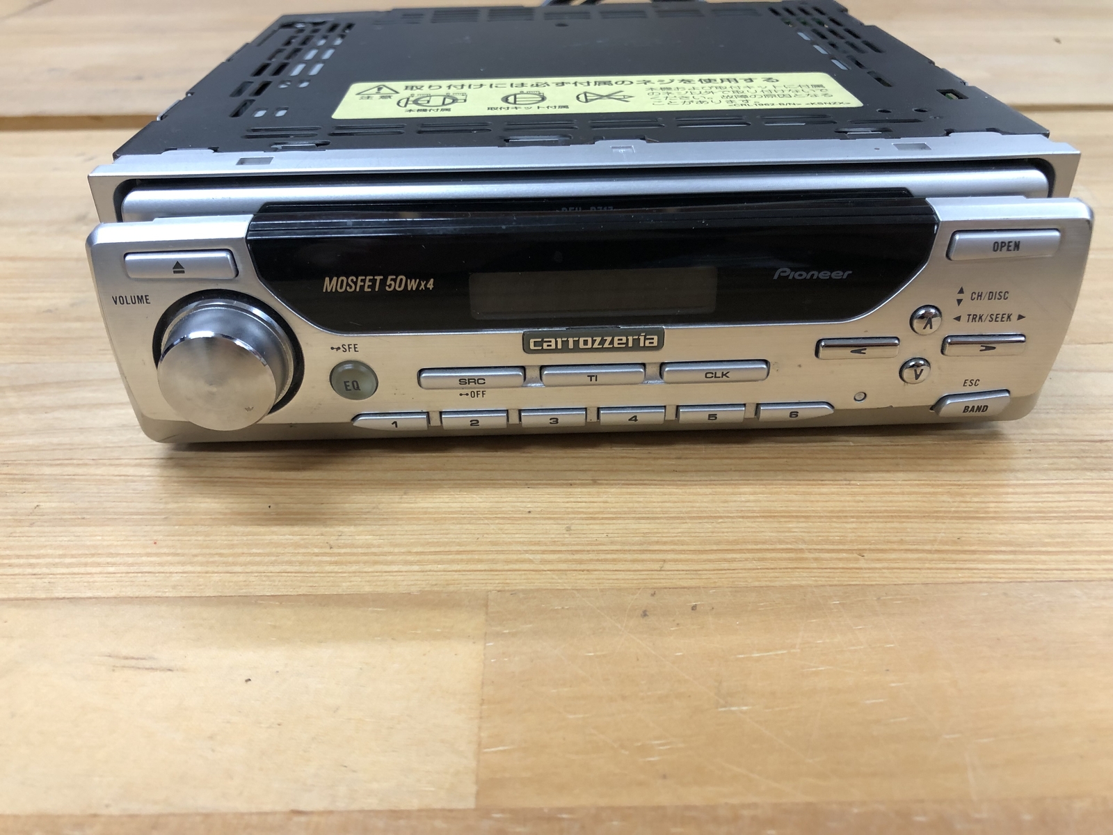 Pioneer Carrozzeria DEH-P717 1Din Car Audio CD WMA MP3 Player Tested Very Rare