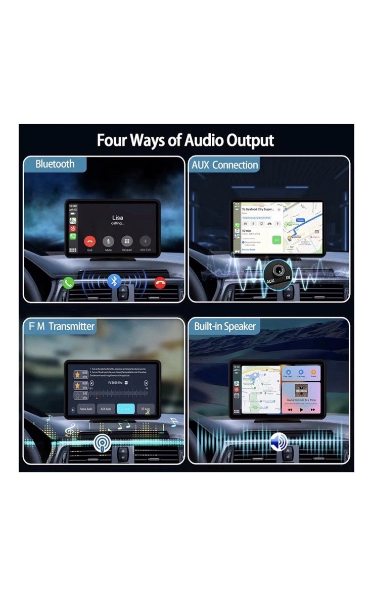 Q9S Wireless Smartscreen Stereo – CarPlay and Android Auto