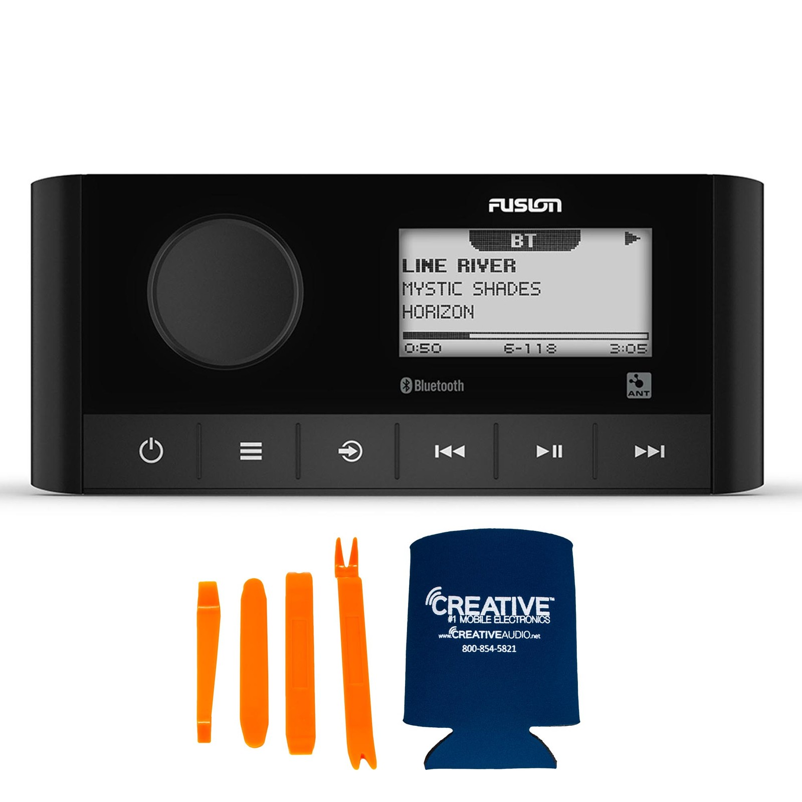 Fusion MS-RA60 Marine Stereo With 1 Fusion ARX70W Wireless Remote White