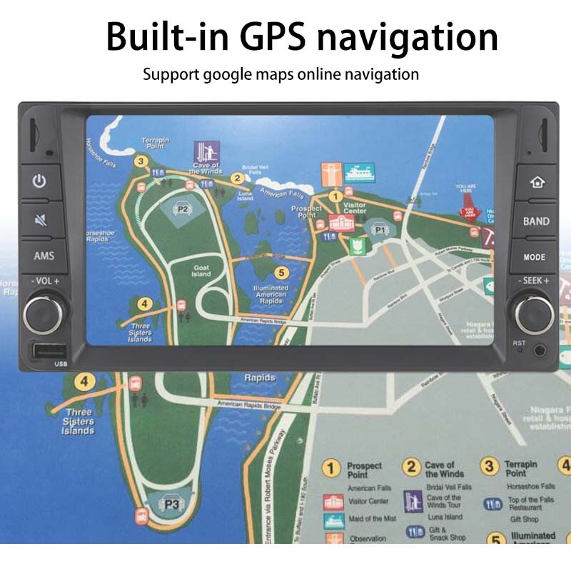 2 Din 7″ Car Radio Android Multimedia Player BT Touch Screen GPS WiFi for Toyota