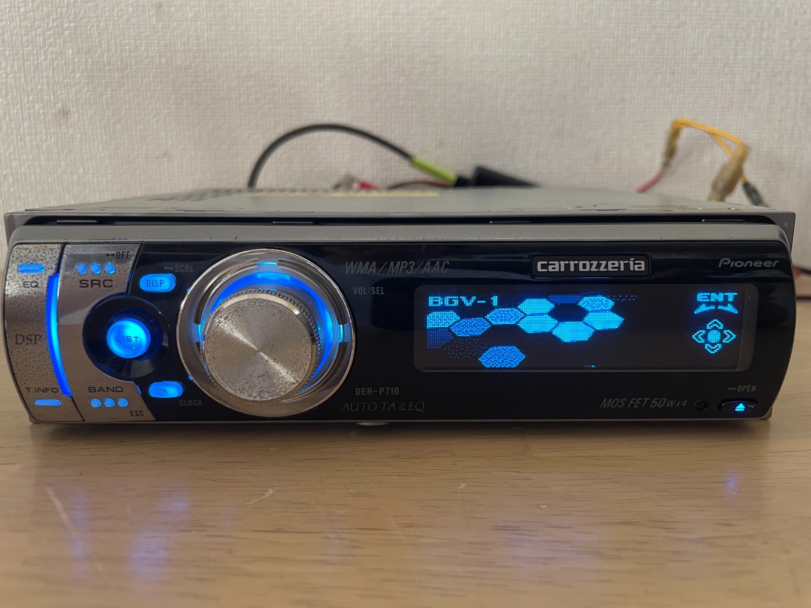 Pioneer Carrozzeria DEH-P710 1DIN Car Audio CD Bluetooth Player Tested Working
