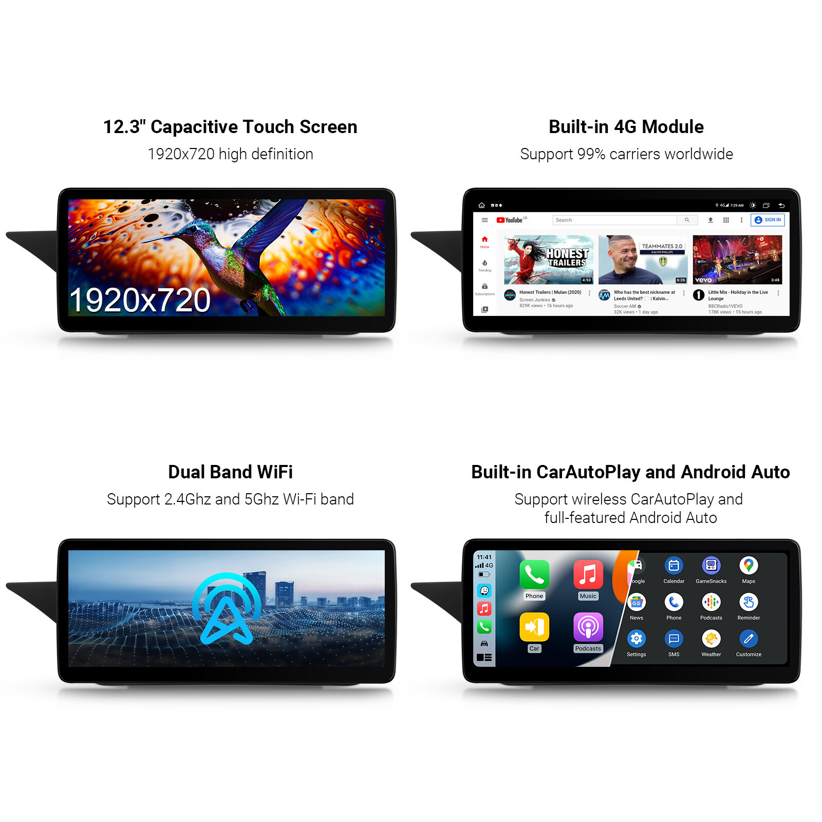12.3″ DSP Android 14 Car GPS Retrofit CarPlay For Benz E-Class W212 S212 NGT4.5