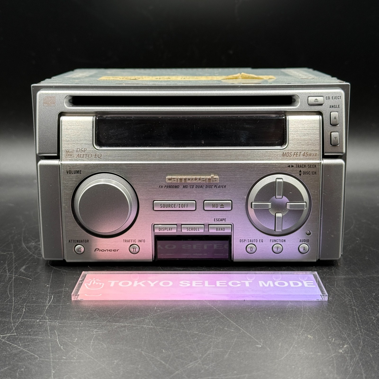 Pioneer Carrozzeria FH-P9900MD & CDX-P1210 12 Disc CD Changer 1999 Vintage Stock