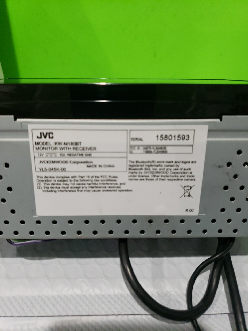 NEW JVC KW-M180BT, 2-DIN Digital Media Receiver, w/ Bluetooth Open Box