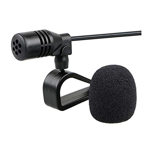 Car Microphone 3.5mm Stereo External Mic Car Radio Microphone Compatible with
