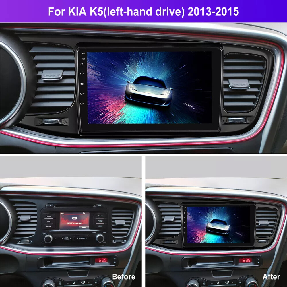 9″ Touch Screen Carplay Car Radio GPS AHD Backup Camera For 2011-2015 Kia Optima