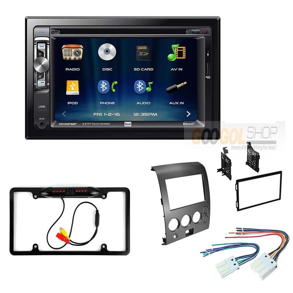 For Nissan 2004-2006 Titan/Armada XDVD276BT Car Stereo Double DIN Dash Kit, Cam