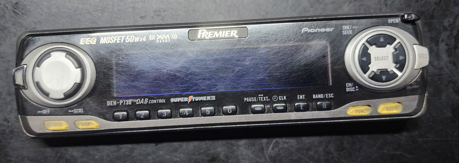 PIONEER PREMIER DEH-P730 CD PLAYER w/ BLUETOOTH Removable FACEPLATE ONLY RARE!!!
