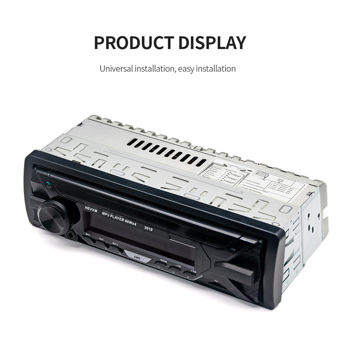 Radio Car Stereo Audio MP3 Player Bluetooth In-Dash FM USB AUX Hands-free Calls