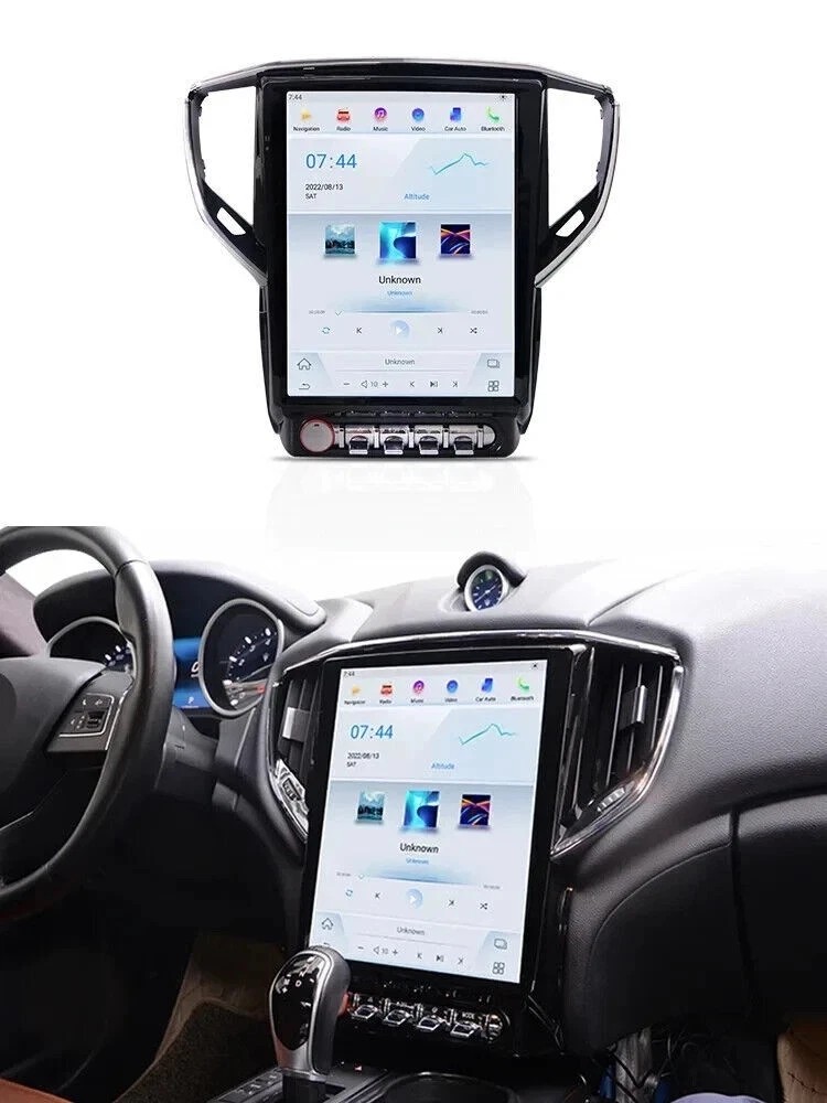 12.1″ Android Navigation Car Gps Stereo Tesla Style For Maserati Ghibli 2014~19