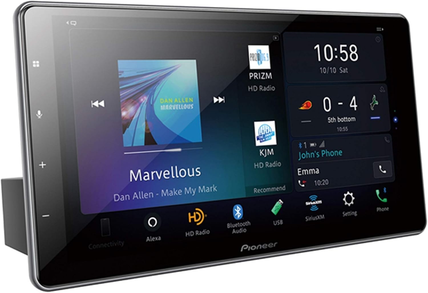 Pioneer DMH-WT7600NEX 9″ Digital Multimedia Receiver Single Din HD Floating Dis