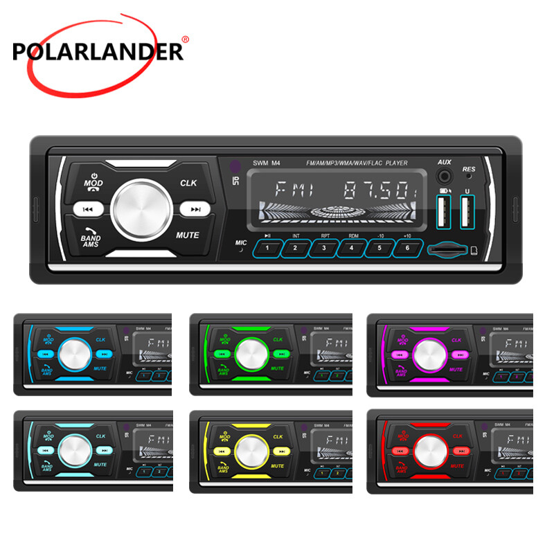 1 Din Car Radio Stereo Bluetooth Head Unit hands-free In-Dash MP3 Player