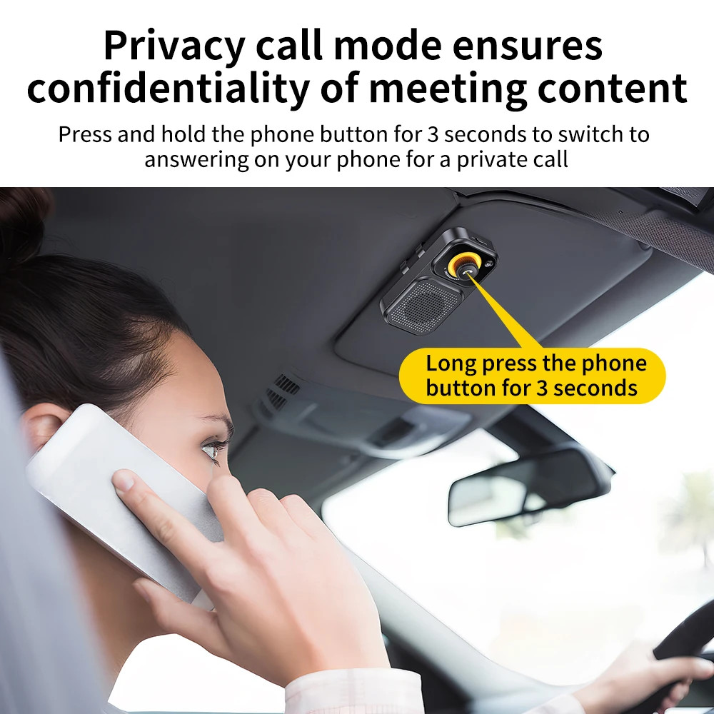 New Wireless Bluetooth 5.4 Sun Visor Car Speaker Handsfree Car Stereo MP3 Player